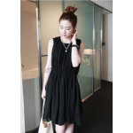 夏裝新款韓版連衣裙(單色黑色) J-11174