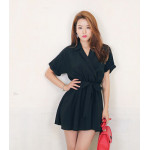 新款休閒連衣裙(黑色) J-12083