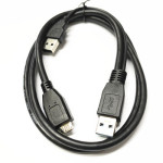 USB3.0隨身碟傳輸線A公對Micro B公口雙頭Y型2.0輔助供電(顏色隨機) J-14643