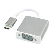 高清1080P USB3.1 Type-C to VGA轉接線連接電視投影機(顏色隨機) J-14555
