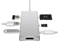 type-c轉HDMI轉換器4K HUB USB3.1 to 多功能集線器(顏色隨機) J-14324