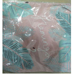韓國簡約百搭環保購物小清新帆布袋單肩包(粉色2) J-13740