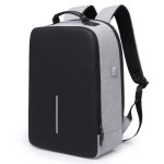 潮流時尚雙肩包商務電腦包旅行防盜背包(灰色) J-13754