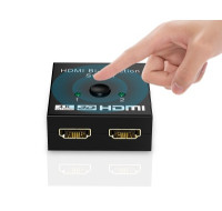 HDMI二對一出切換器HDMI分配器雙向HDMI切換器支持4K(黑色) J-14209