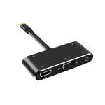 4k*2k USB3.1 Type-C 轉HDMI VGA含音頻支持PD上行供電轉換線 J-14637