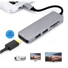 type-c USB3.0轉換器4k MacBook轉HDMI HUB 讀卡機 J-14205