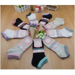 純棉女士商務襪子休閒隱形船襪(顏色隨機) J-13065