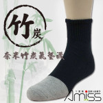 奈米竹碳元素-氣墊襪(白色) J-12676