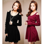 韓版連衣裙(黑色) FD1410871117 J-11442