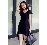 韓版連衣裙(單色黑色) PS205891364 J-11749