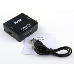 品名: 環保包裝HDMI轉AV轉換器hdmi to av轉換器轉接線(黑色) J-14256 全新 G-2912