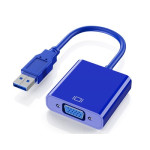 品名: 環保包裝USB轉VGA轉換器電腦接顯示器轉接線usb3.0 to vga(顏色隨機 J-14259 全新 G-4120