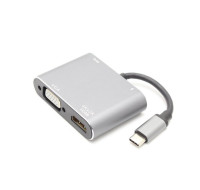 USB3.0 Type-C to HDMI 支援PD充電 影音傳輸轉換器HUB 多功能四合一集線器 七成新 G-4177