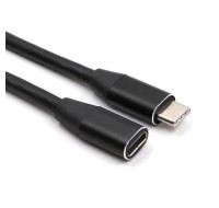 現貨_品名: type-c延長線全功能16芯公轉母USB3.1傳輸線鋁合金外殼(黑色)1M J-14647 全新 G-5962