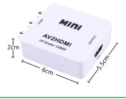 環保包裝AV轉HDMI轉換器迷你AV TO HDMI高清視頻轉換器(黑色)