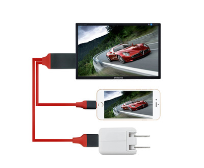 蘋果手機轉HDMI HDTV CABLE lightning轉HDMI音視頻高清線即插即用