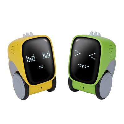 觸摸感應智能機器人兒童玩具語音指令手勢感應R16(黃色)